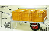 アルミ製 一輪台車ロング